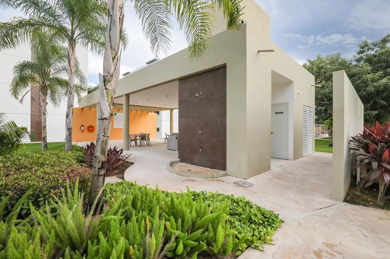 Apartmán Departamento Lirios Residencial Para 5 Alberca Cancún